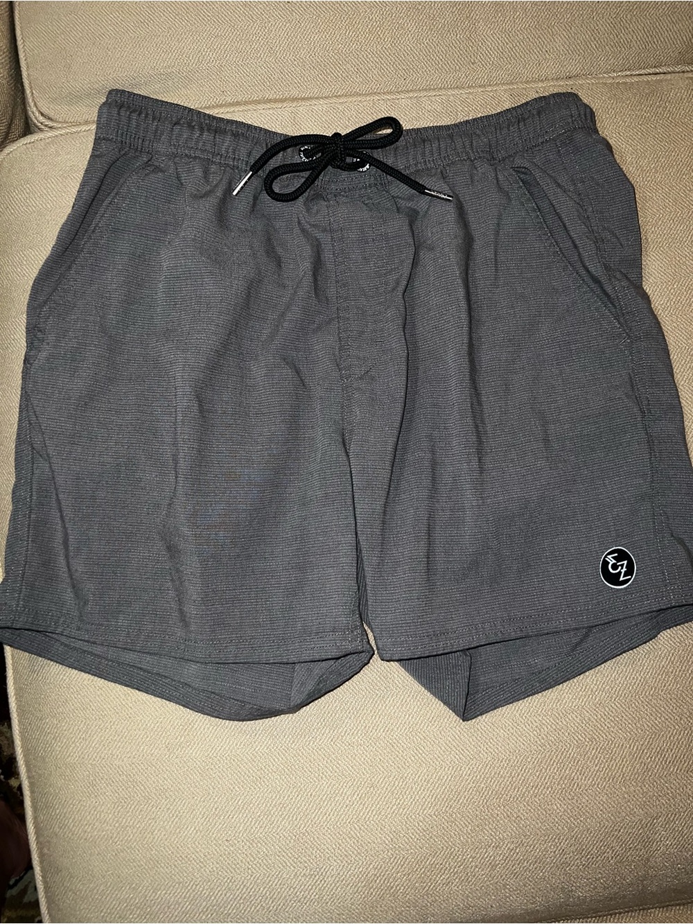 Ezekiel Men's Gray Performance Drawstring Shorts